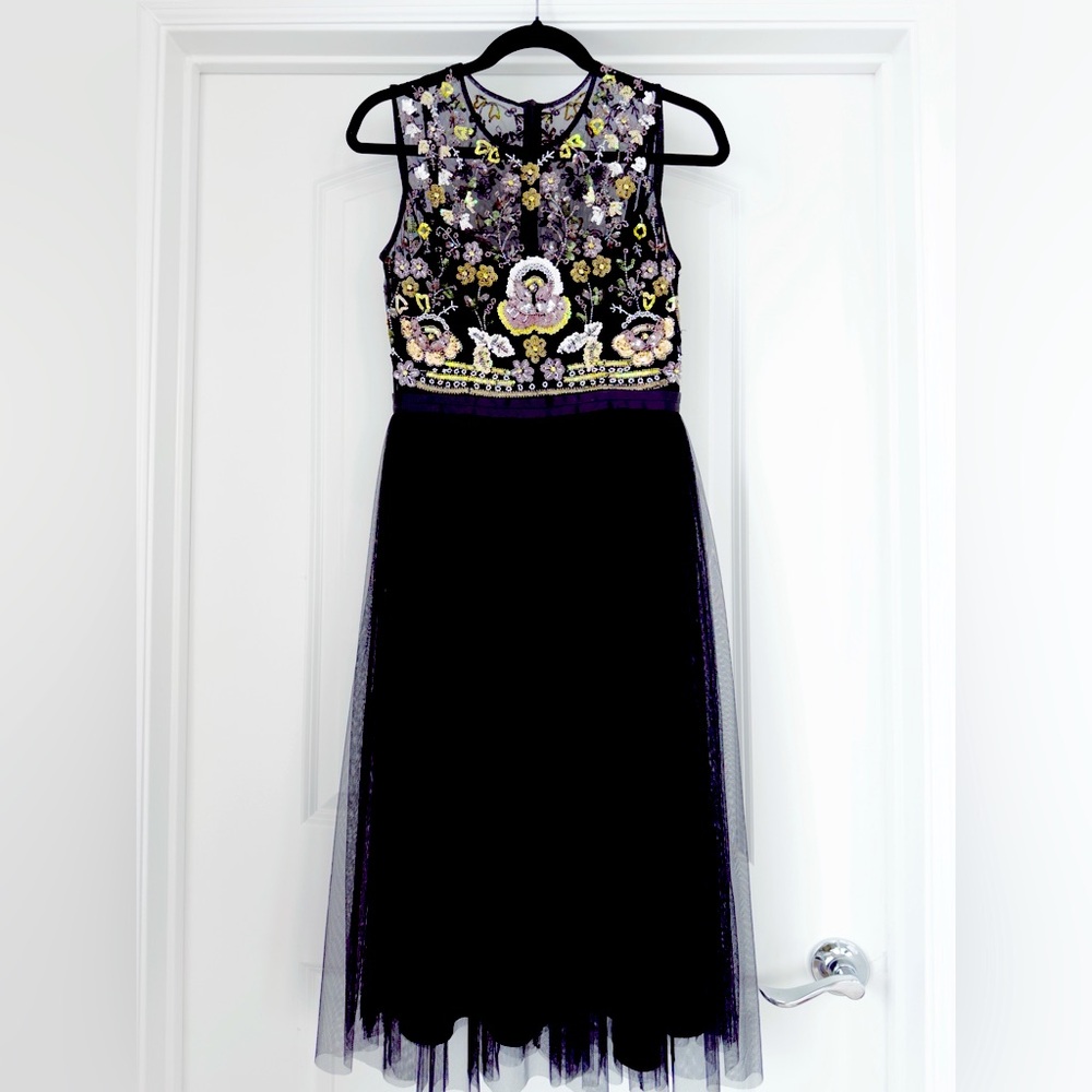 Evening/Cocktail Hand-Embroidered Dress